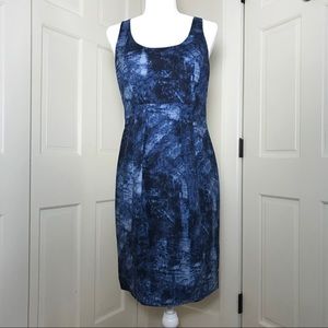 Michael Kors Collection dress in tie-dye print.
